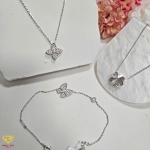 Set trang sức vàng trắng (mã set 8122)